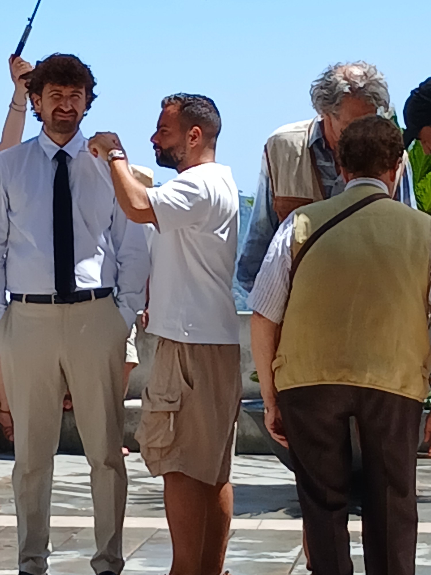 Giacomo Rizzo sul set di Bentornati al Sud – Castellabate, 2026